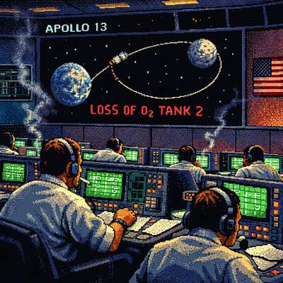 NASA Mission Control during Apollo 13 - these guys are heroes!!
