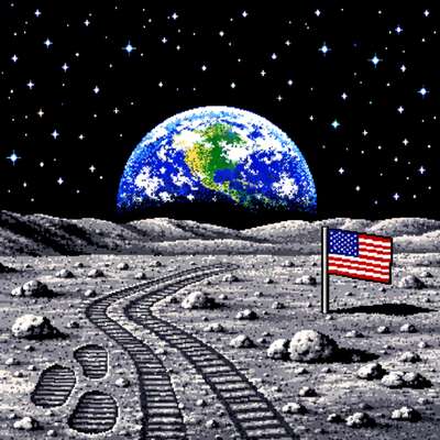 Earthrise over the lunar surface - this is what the Apollo astronauts saw!!